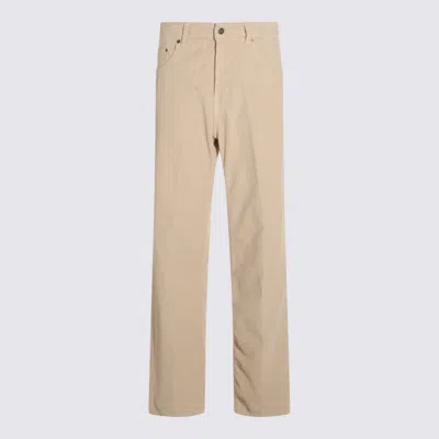 Haikure Corduroy-textured Cotton Trousers In Nude