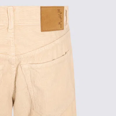 Haikure Corduroy-textured Cotton Trousers In Nude