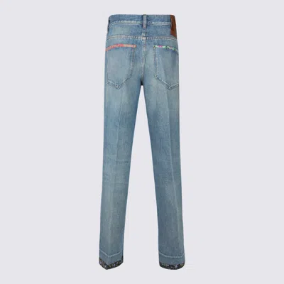 Valentino High Rise Viscose Straight Jeans