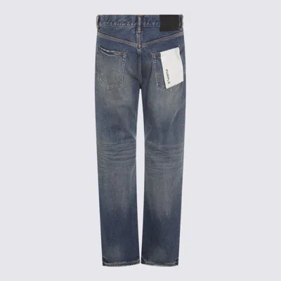 Purple Brand Dark Blue Calcium Powder Jeans In Blue