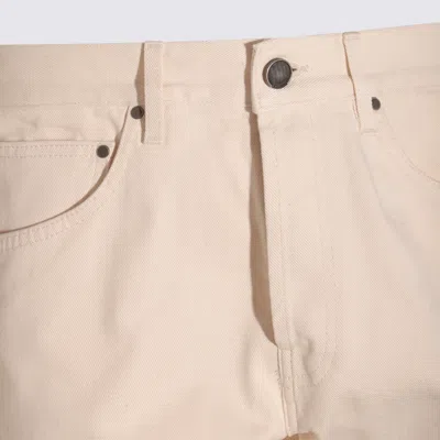 Lardini Button-fly Cotton Jeans In Neutral