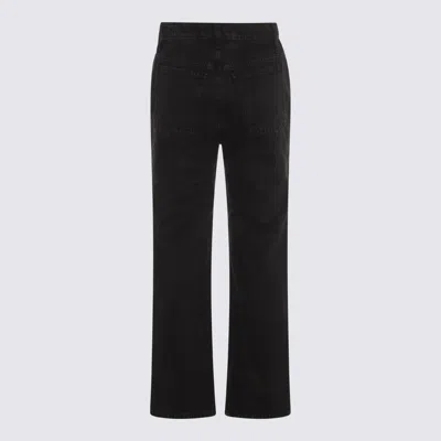 Khaite Black Cotton Denim Jeans In Black
