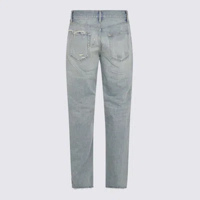 Fear Of God Repaired Classic Jeans In Blue