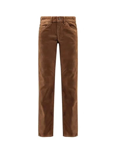 Isabel Marant Étoile Marant Etoile Women Kelsie Leather-alternative Material Trousers In Brown