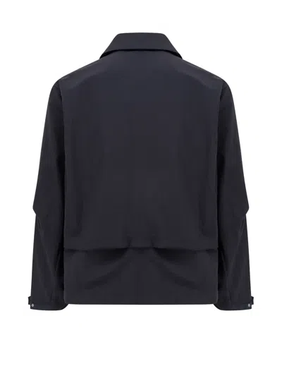 Laminar Nylon Jacket With Maxi Pockets In Blue