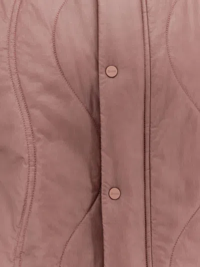 Laminar Padded And Quilted Sleeveless Jacket In Brown