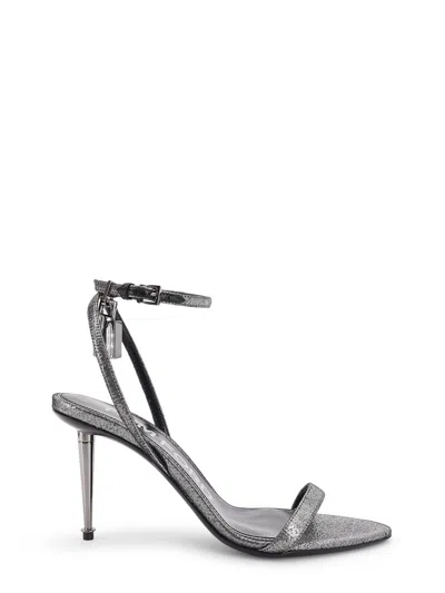 Tom Ford Laminated Heeled Sandals With Laminated Effect
