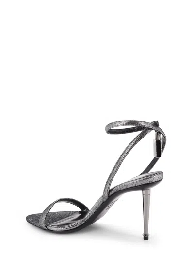 Tom Ford Laminated Heeled Sandals With Laminated Effect