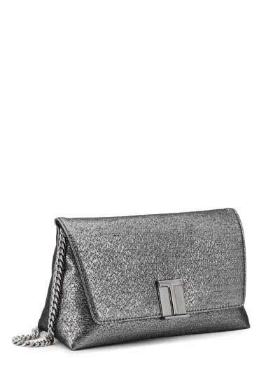 Tom Ford Laminated Pochette With Chain Shoulder Strap