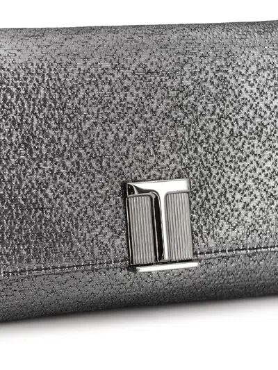 Tom Ford Laminated Pochette With Chain Shoulder Strap
