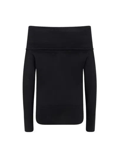 Pinko Lampedusa Wool Sweater In Black