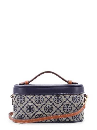 Tory Burch Leather And T Monogram Fabric Beauty Case