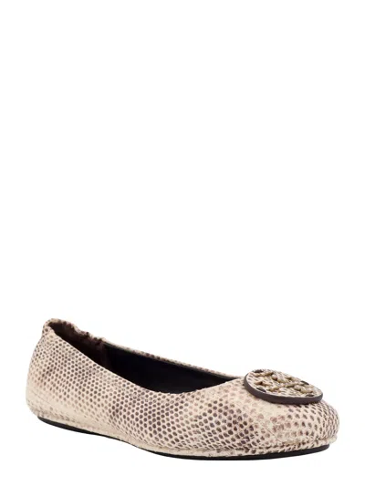 Tory Burch Woman Ballet Flats Cream Size 8 Goat Skin In White