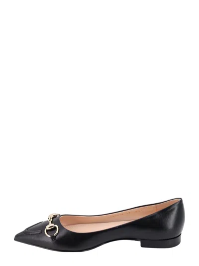 Gucci Leather Ballerinas With Metal Horsebit