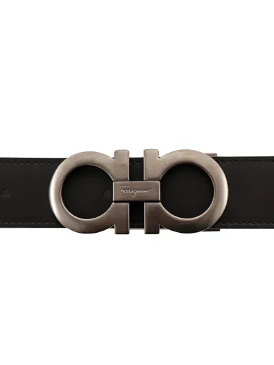 Ferragamo Men Gancini Adjustable And Reversible Belt