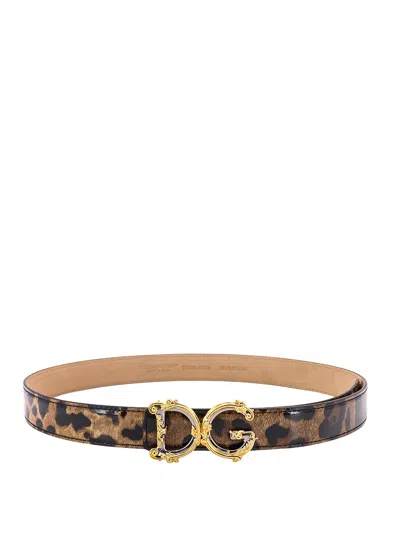 Dolce & Gabbana Leather Logo Belt Women