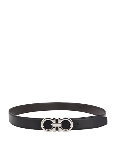 Ferragamo Reversible Gancini Leather Belt