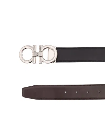Ferragamo Reversible Gancini Leather Belt