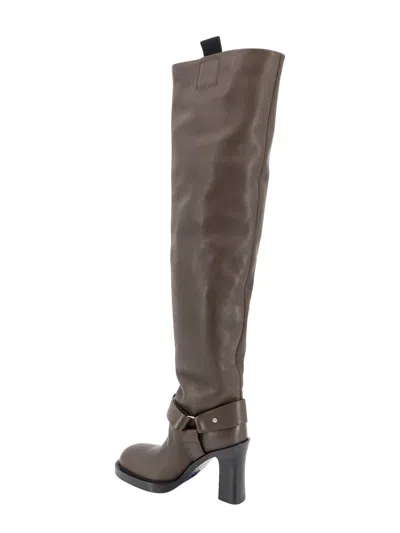 Burberry Woman Soft Stirrup Woman Brown Boots In Brown