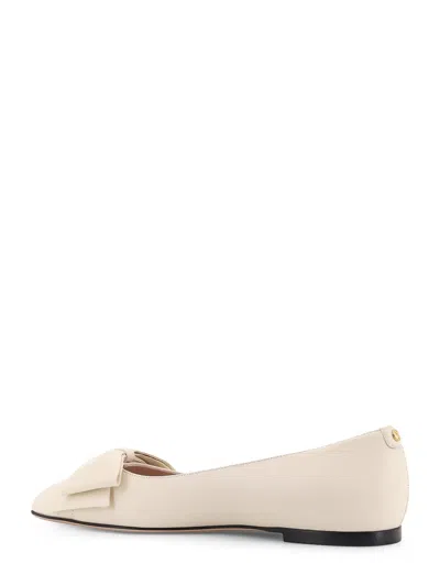 Valentino Leather Ballerinas Featuring Bow Detail