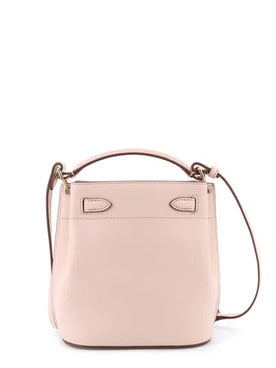Mulberry Leather Bucket Bag With Logo