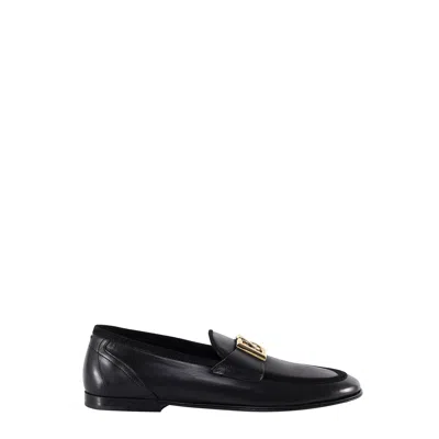 Dolce & Gabbana Black Hardware Loafers