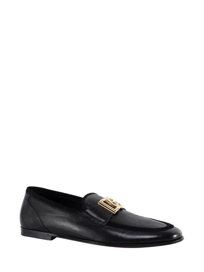 Dolce & Gabbana Black Hardware Loafers