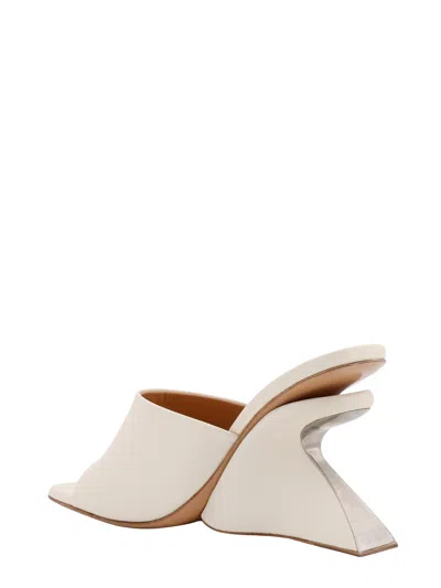 Off-white Jug Leather Wedge Mules