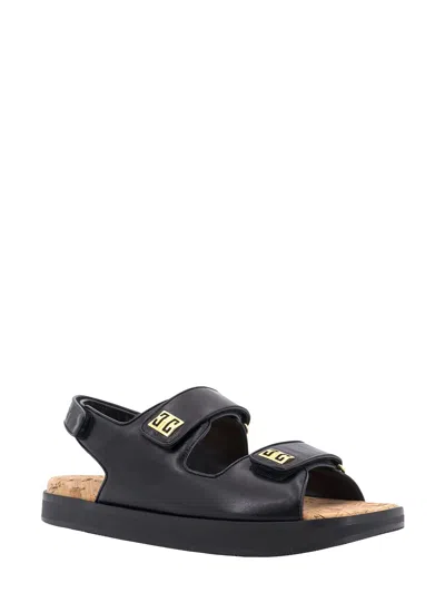 Givenchy Leather Sandals With 4g Buckles In Black