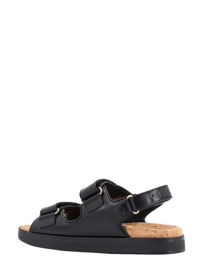 Givenchy Leather Sandals With 4g Buckles In Black
