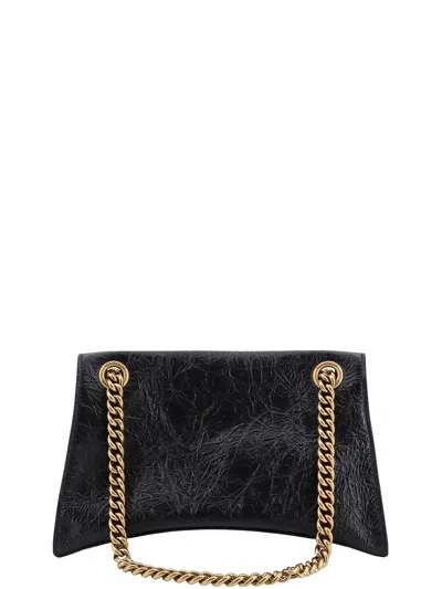 Balenciaga Leather Shoulder Bag With Frontal Monogram