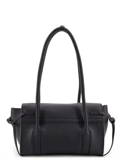 Mulberry Leather Shoulder Bag With Logo