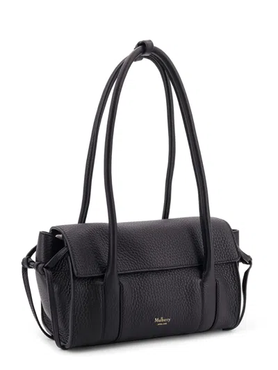 Mulberry Leather Shoulder Bag With Logo