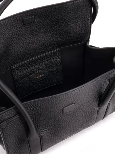 Mulberry Leather Shoulder Bag With Logo