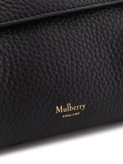 Mulberry Leather Shoulder Bag With Logo