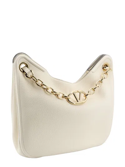 Valentino Leather Shoulder Bag With Vlogo Signature Detail