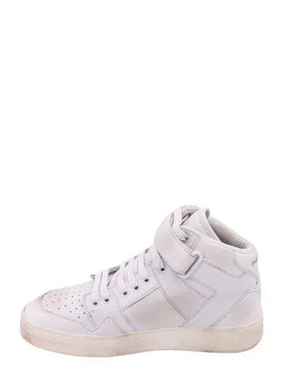 Saint Laurent Leather High-top Sneakers With Logo