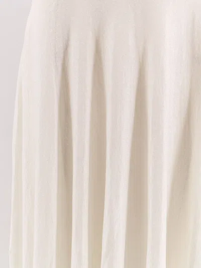 Alaïa Alaia Women Linen Blend Maxi Dress In White