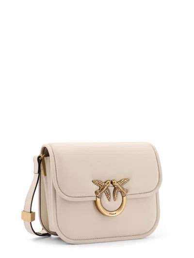 Pinko Love Birds Metal Leather Shoulder Bag
