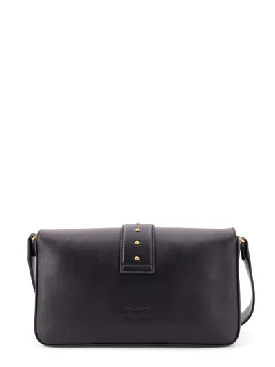 Pinko Love One Mini Slouchy Leather Shoulder Bag