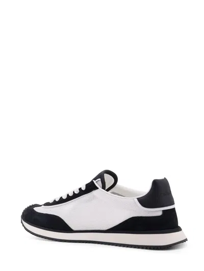 Dolce & Gabbana Low-top Mesh Sneakers With Suede Inserts In Black