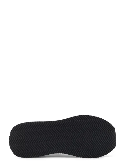 Dolce & Gabbana Low-top Mesh Sneakers With Suede Inserts In Black
