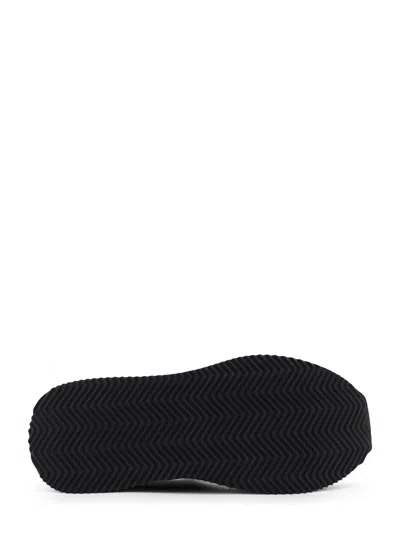 Dolce & Gabbana Low-top Nylon Sneakers With Leather Inserts In White