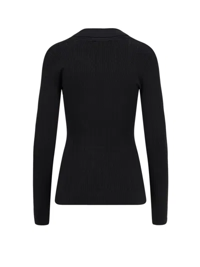 Elisabetta Franchi Lyocell Blend Sweater In Black