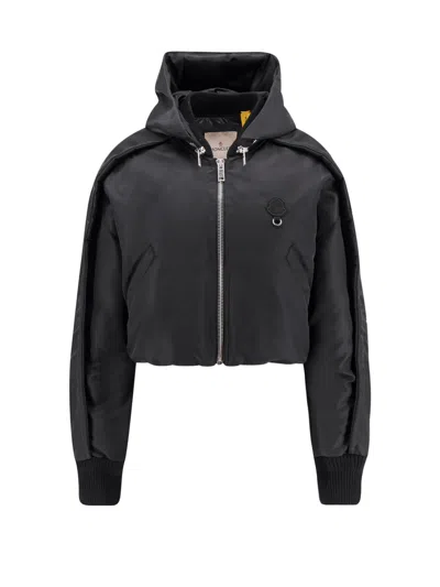 Moncler Genius Malek 6 Moncler Willow Smith Jacket With Logo Patch And Iconic Metal Detail In Black