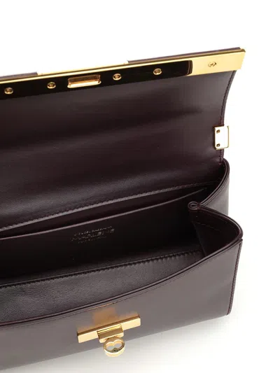 Dolce & Gabbana Mini Marlene City Shoulder Bag In Grained Leather