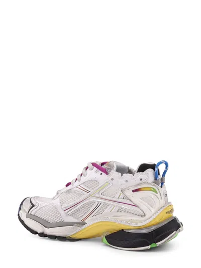 Balenciaga Men White Gradient Runner Sneakers