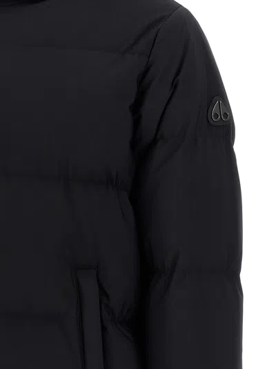 Moose Knuckles Misti Puffer Down Jacket In Black