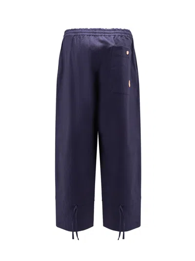 Moncler Genius Moncler X Gilga Farm Designed By Donald Glover Cotton Blend Trousers In Blue
