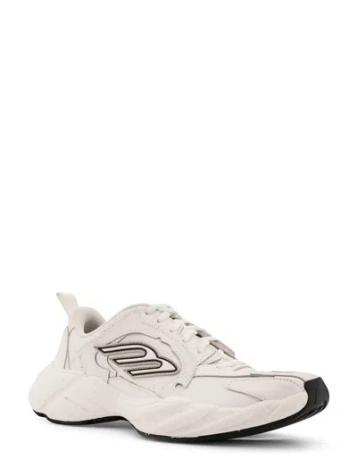 Balenciaga Monday Low-top Sneakers In Leather In Neutral